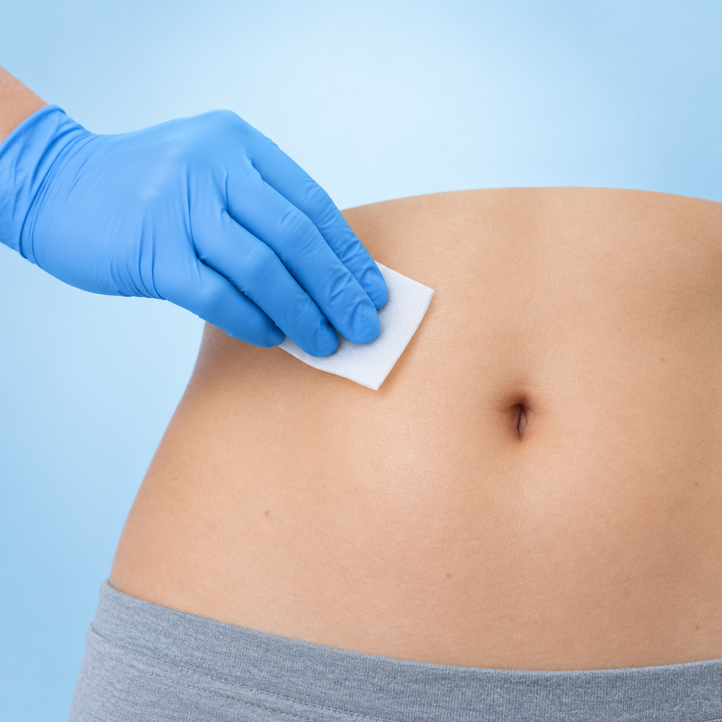 Administering Kit Usage Guide — step 3: Clean injection site