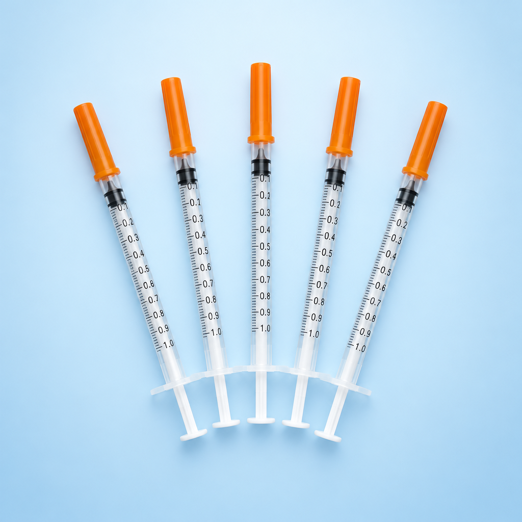 5 × 1 mL Insulin Syringes